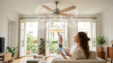 Ce ventilateur de plafond connecté silencieux fait fondre les fortes chaleurs (et vos voisins vont vous copier)