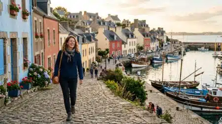 Village breton aux façades colorées façon Lisbonne