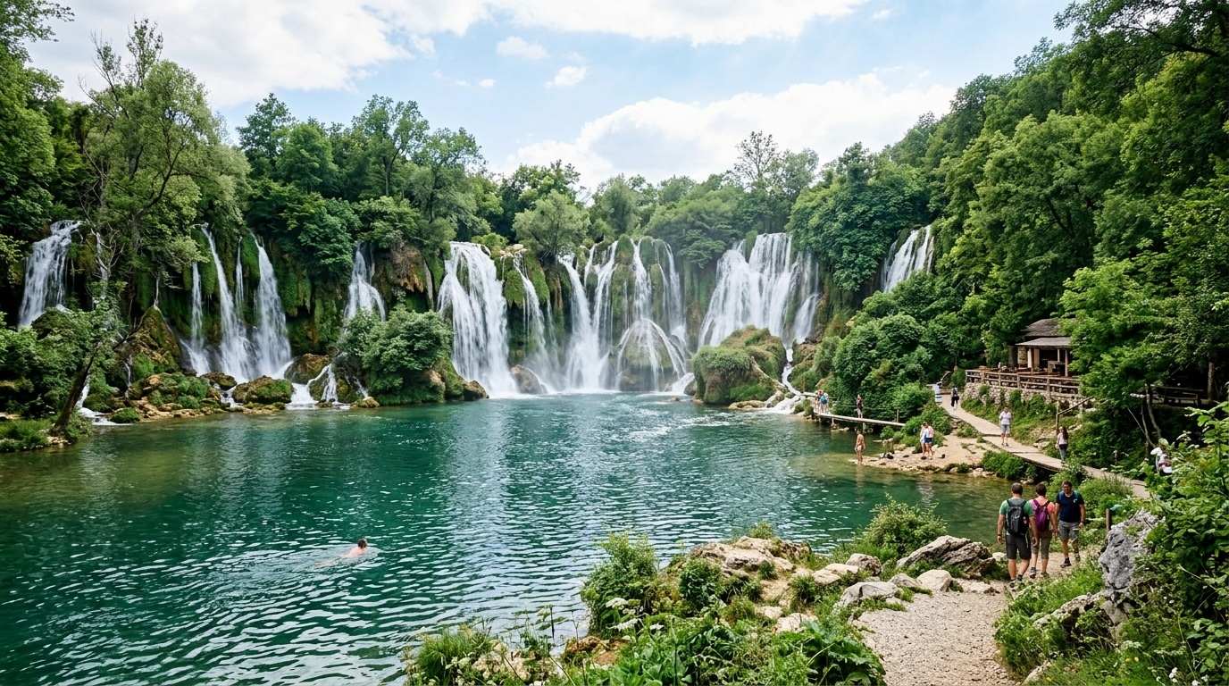 Cette cascade jumelle des chutes de Croatie coûte 3 fois moins cher et se trouve à 40 minutes de Mostar
