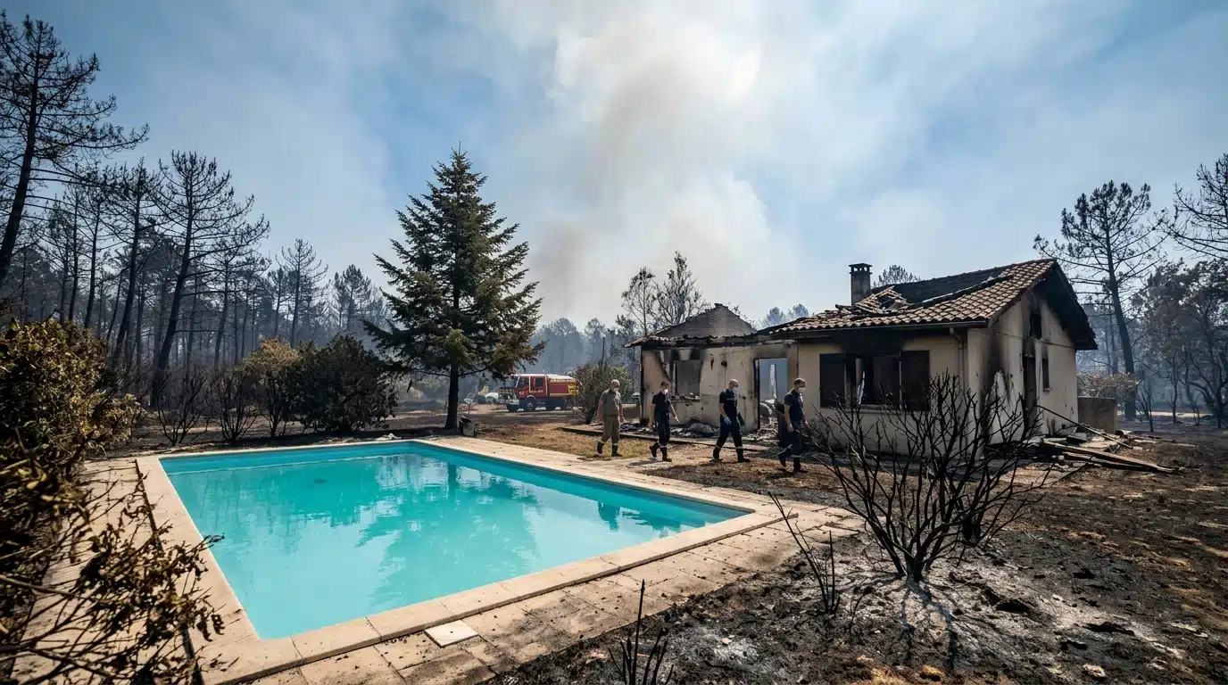 Cette piscine bleue intacte après les incendies en Gironde relance une théorie à 1,8 million de vues