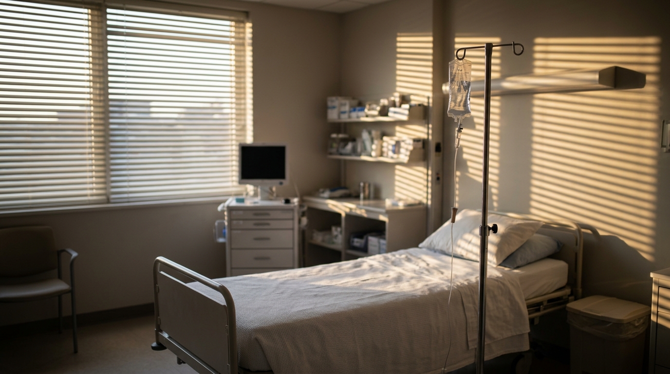 Salle de traitement médical vide avec équipement