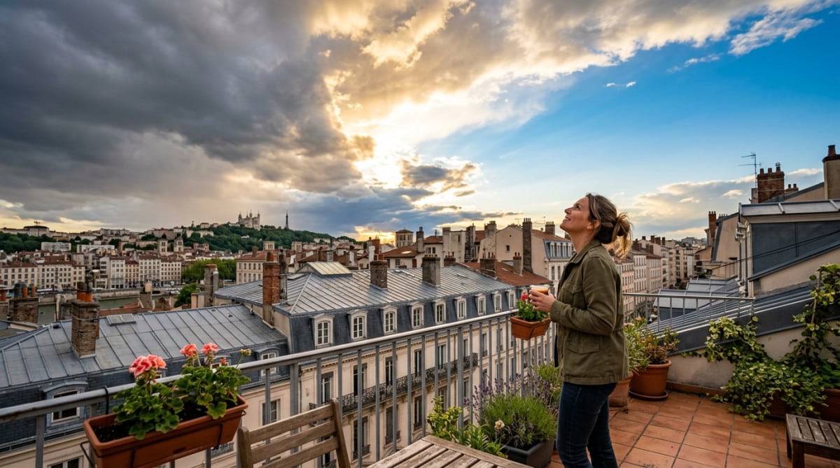 Ciel qui se dégage rapidement avant la chaleur