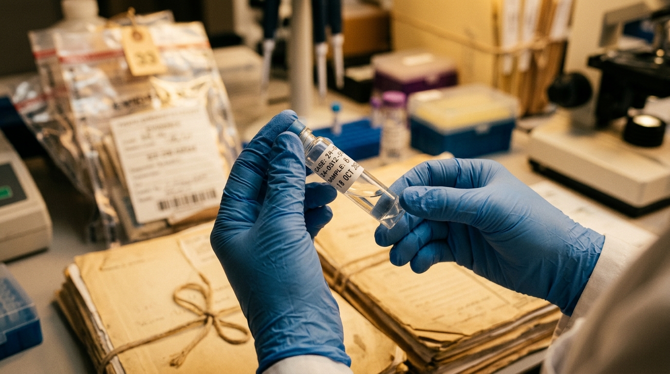 Échantillon ADN analysé pour identifier la victime