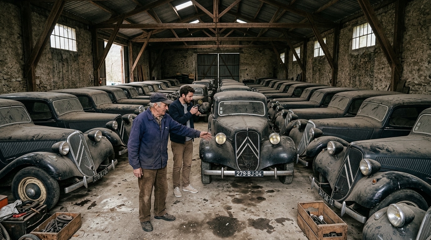 Dans ce hangar près de Castellane, un homme cache 120 Citroën presque neuves depuis 1938