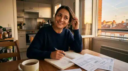 Dans les comptes de Sandra, hôtesse de l'air à Toulouse à 2 240 € nets par mois