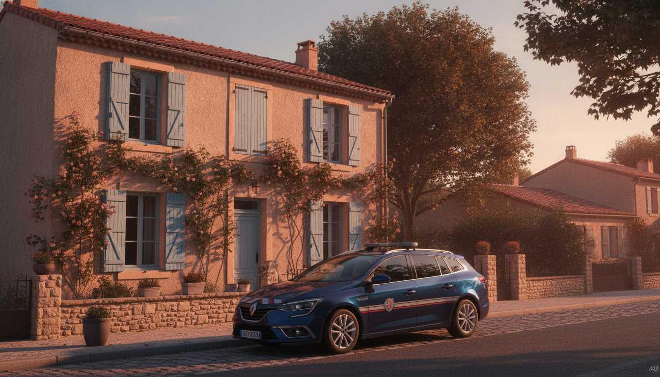 Maison familiale aux volets fermés dans le Var
