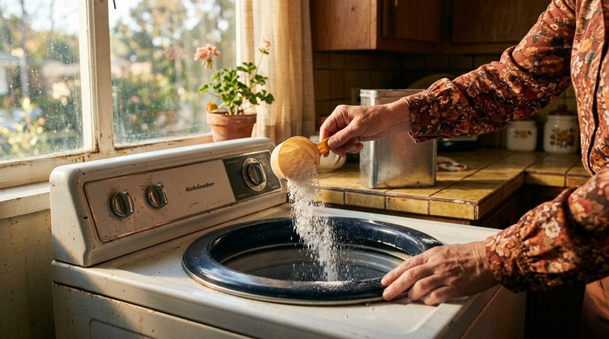 Dosage de lessive en poudre dans les années 70