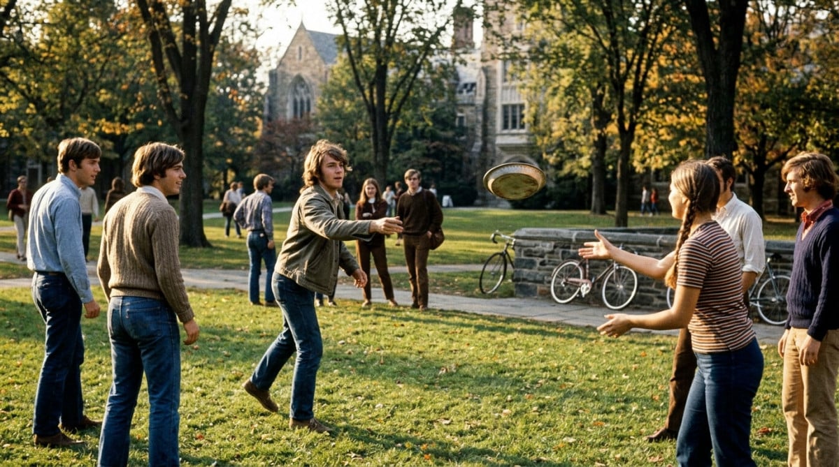 Editorial press photograph illustrating: Le Frisbee vient d'un moule à tarte : l'histoire folle que