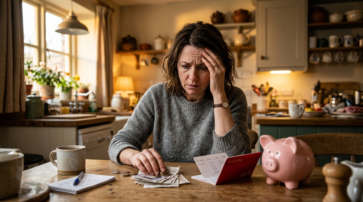 Femme hésitant entre garder du cash ou l'épargner