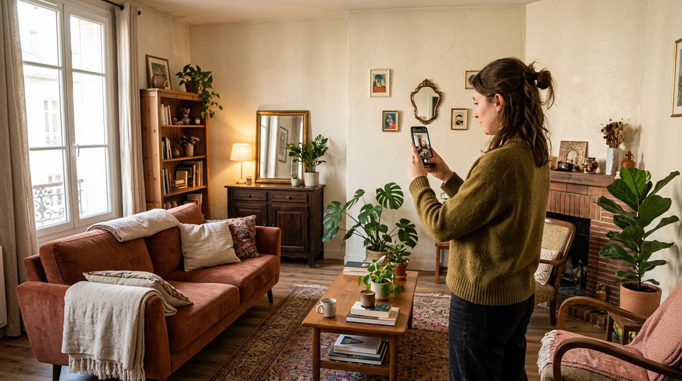 Photo d'état des lieux avant de prêter son logement