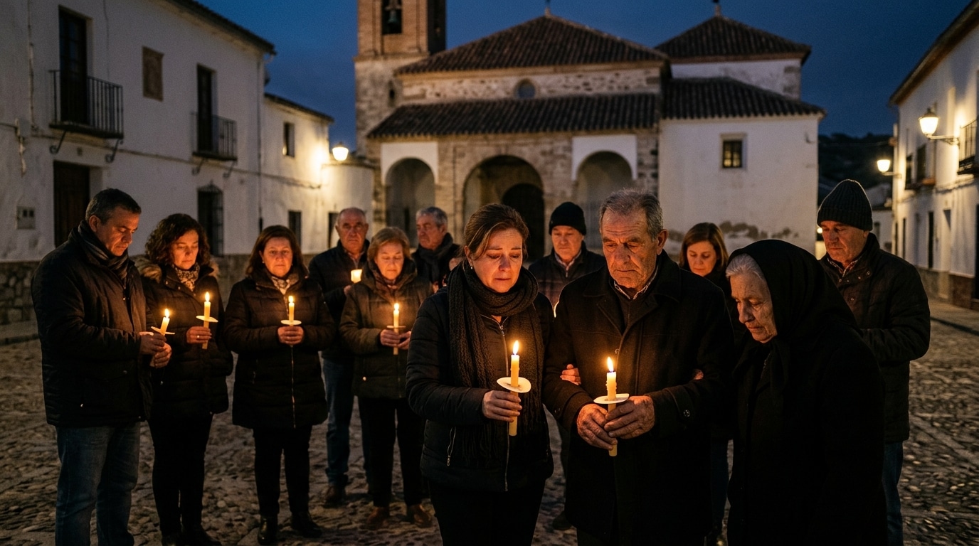 Veillée aux bougies en hommage à la victime