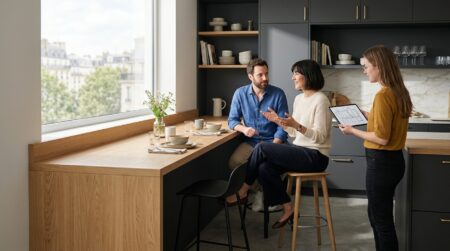 Fini l'îlot central : ce comptoir-repas plus simple séduit déjà les architectes d'intérieur