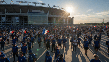 Le MetLife Stadium de New York avant le match France-Paraguay
