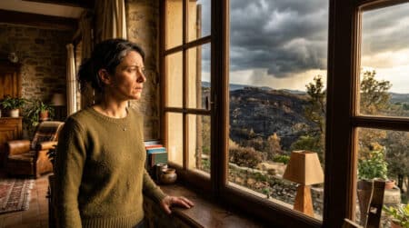 Habitant inquiet face aux risques climatiques sur son logement