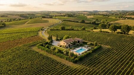 Maison et piscine construites illégalement sur un terrain agricole