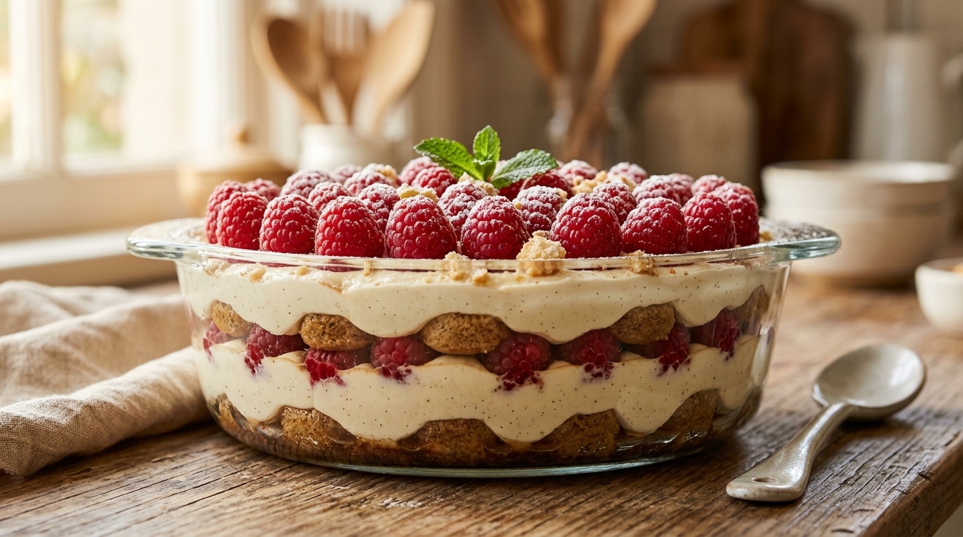 « Je suis scrupuleusement la recette » : ce tiramisu à la framboise noté 4,8/5 sur Marmiton révèle un détail crucial