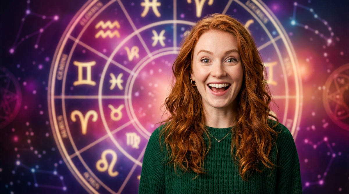 Jeune femme émerveillée sous un ciel étoilé lors de l'horoscope du 25 juillet 2026