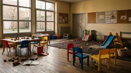 Salle de jeux vide dans un centre de loisirs municipal