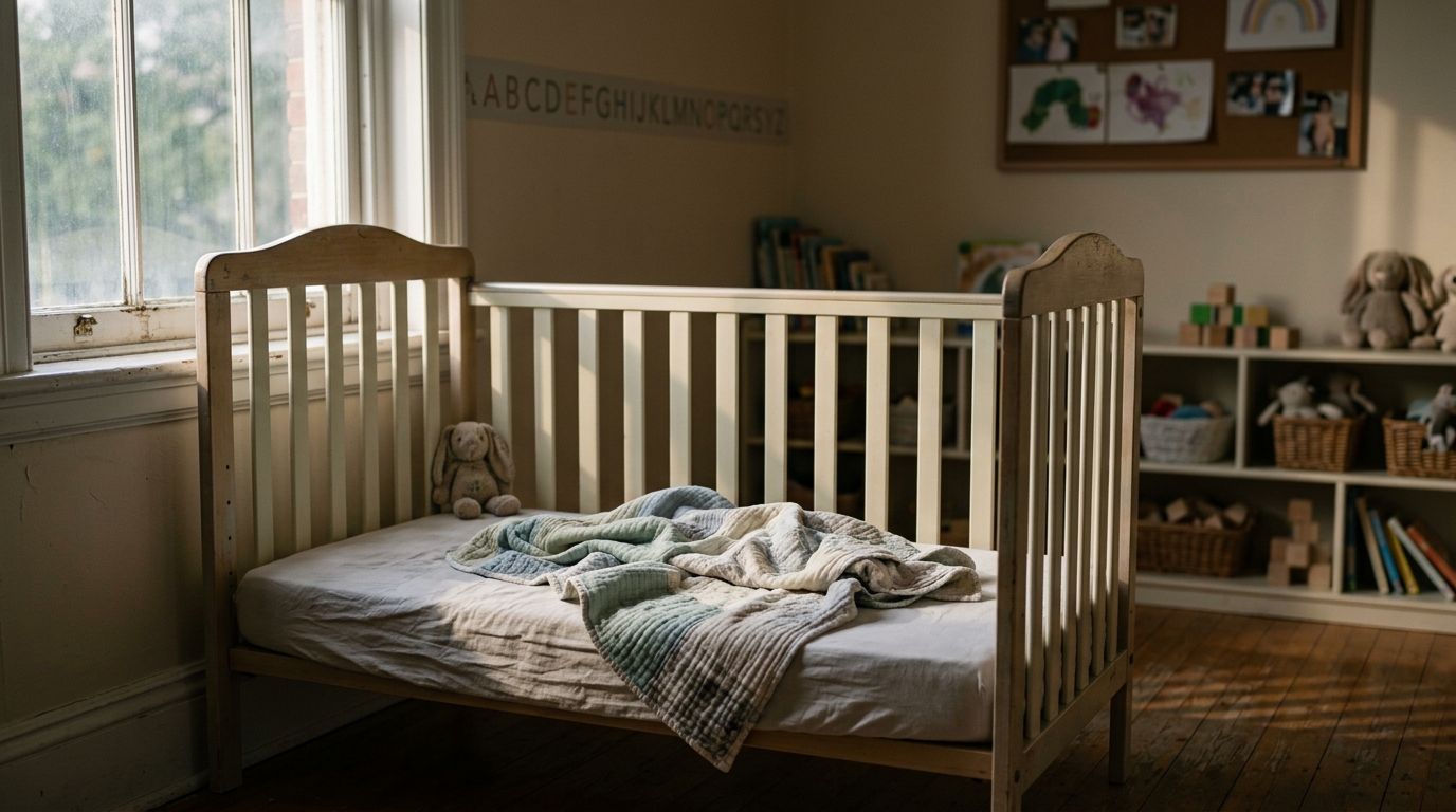 Berceau vide dans une nurserie de crèche