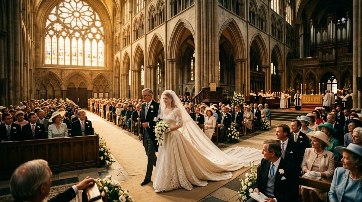 Mariage royal dans une cathédrale en 1981
