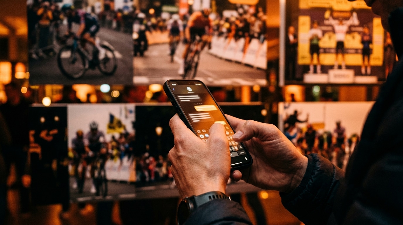 Message tendu échangé sur les réseaux sociaux