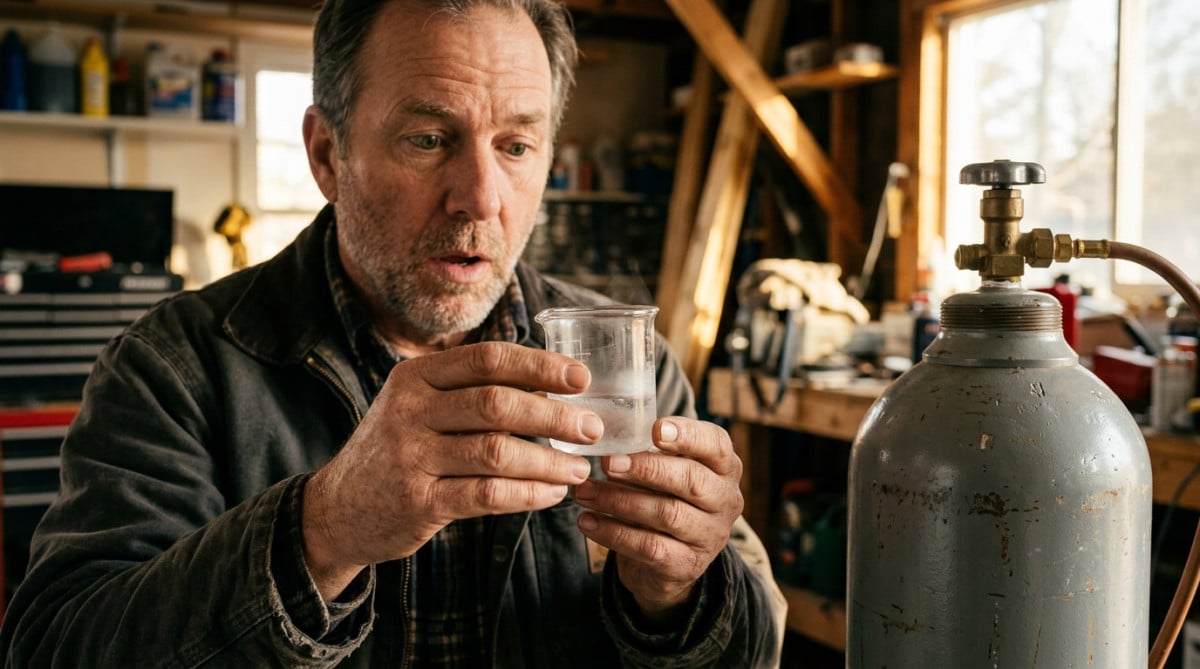 Mesure du propane réel dans une bouteille de gaz