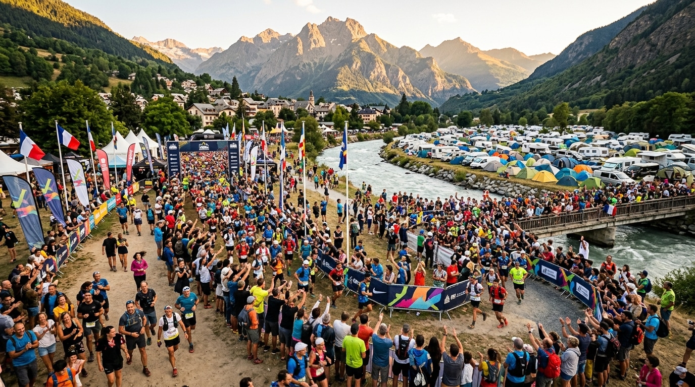 Foule au festival des Templiers près de Millau