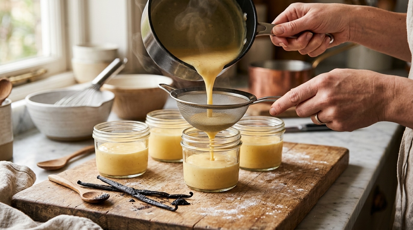 Versage crème vanille chaude dans petits pots