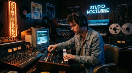 Producteur français composant de la musique électronique la nuit