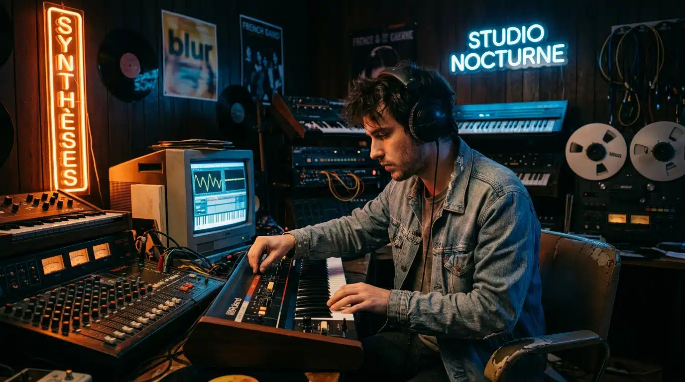 Producteur français composant de la musique électronique la nuit