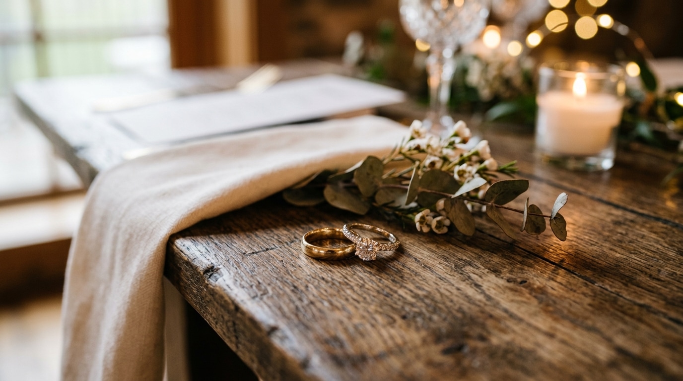Alliances symbolisant un mariage qui perdure malgré la séparation du couple