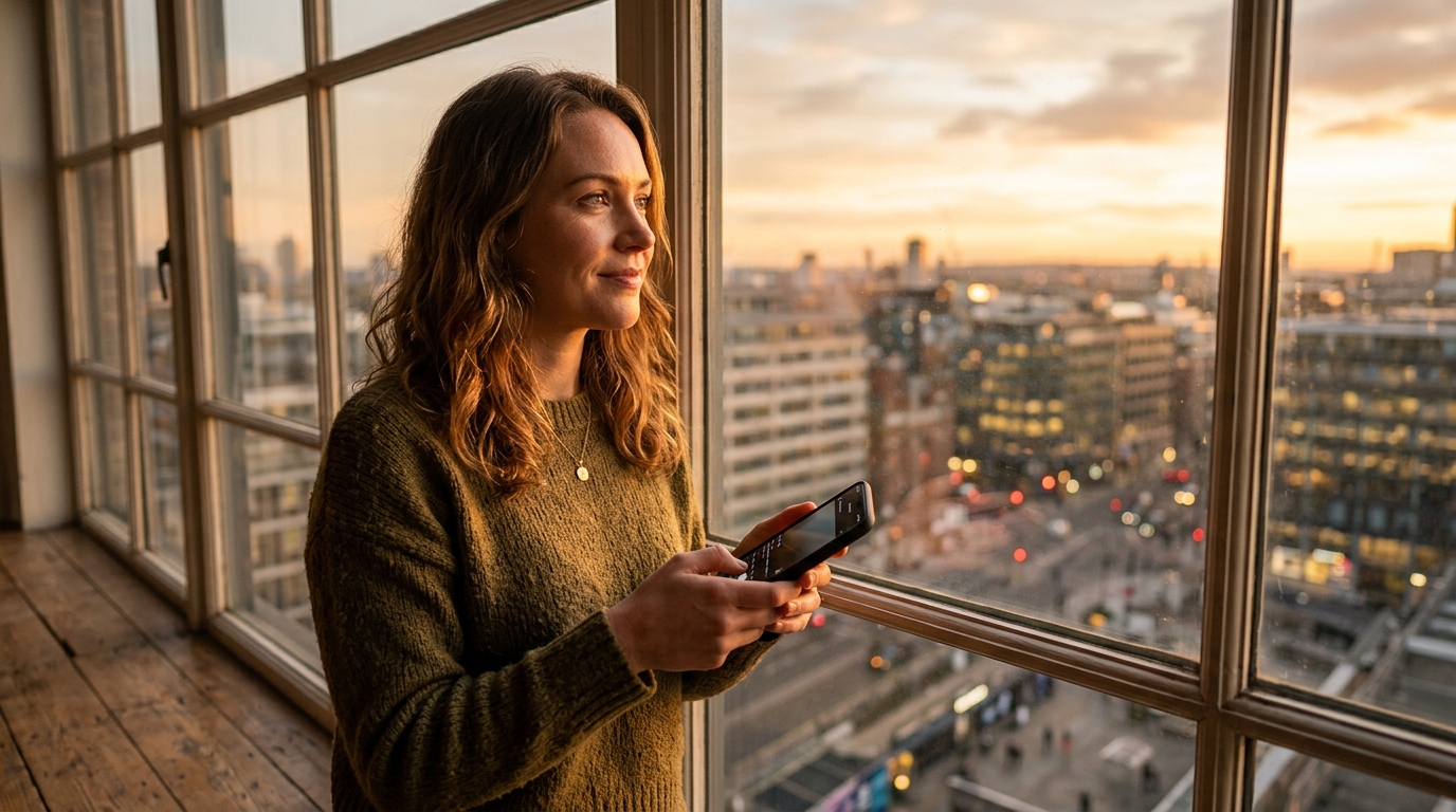 Femme déterminée à porter un nouveau message de sensibilisation