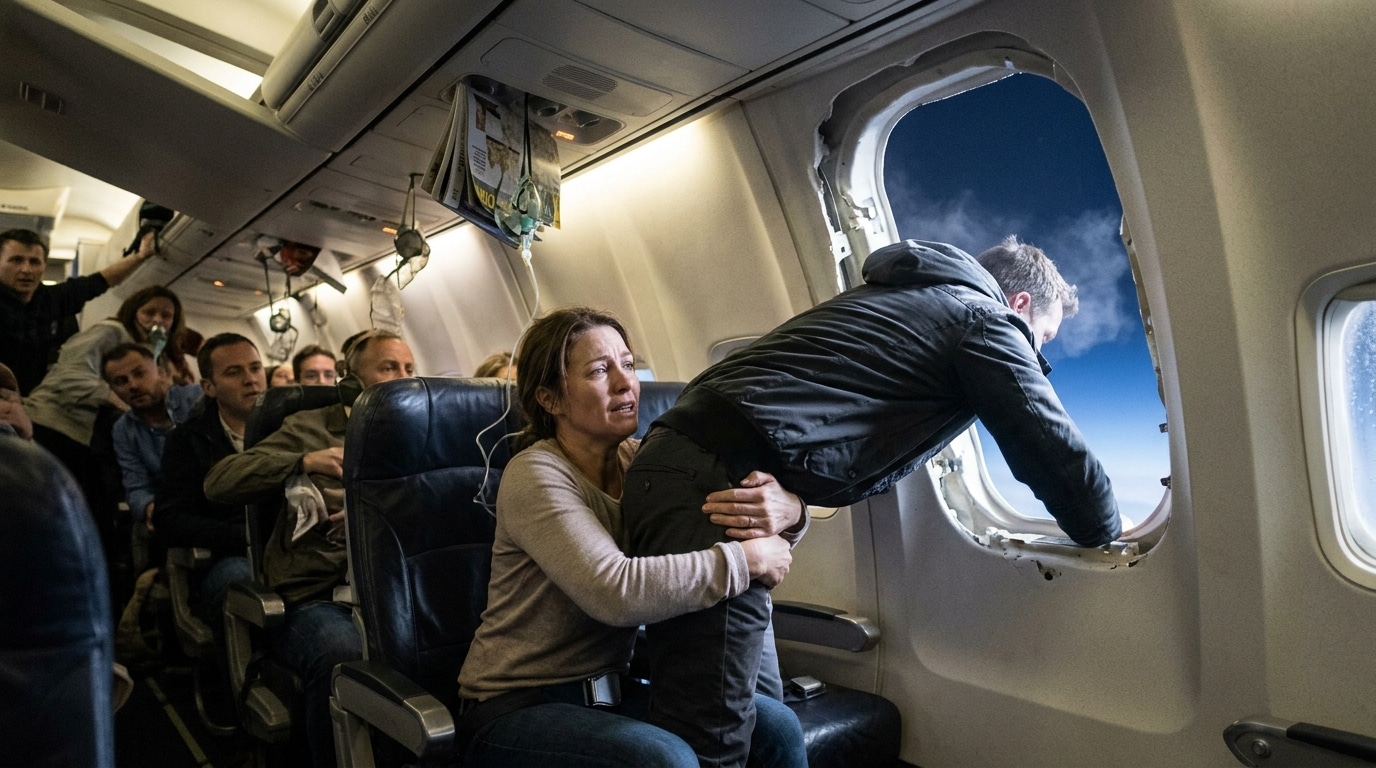 « On pensait mourir ensemble » : elle retient son mari par les jambes après l'explosion d'un hublot Ryanair à 6000 mètres