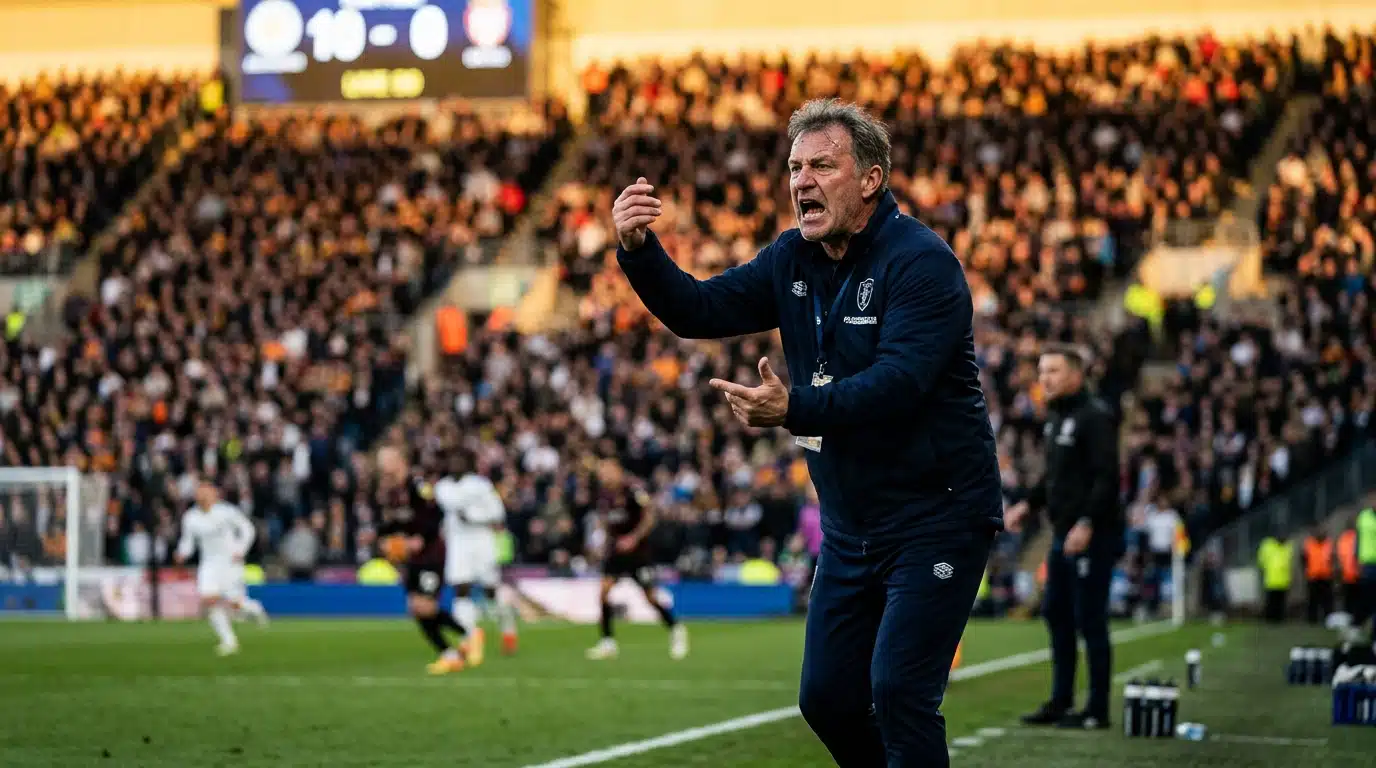 Didier Deschamps sur la touche pendant le match