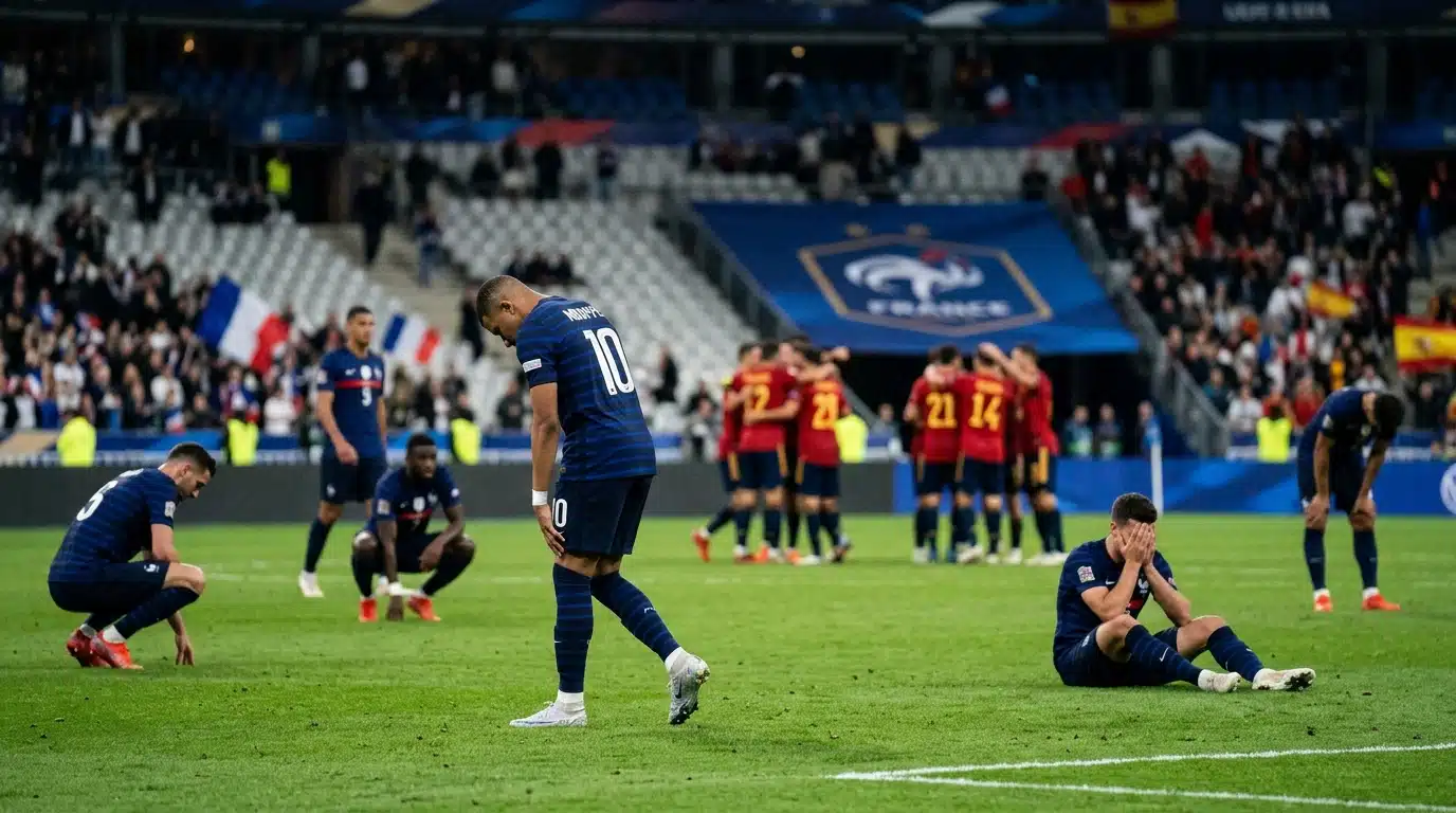 « On s'est fait marcher dessus » : après l'élimination des Bleus par l'Espagne, l'aveu qui fait mal