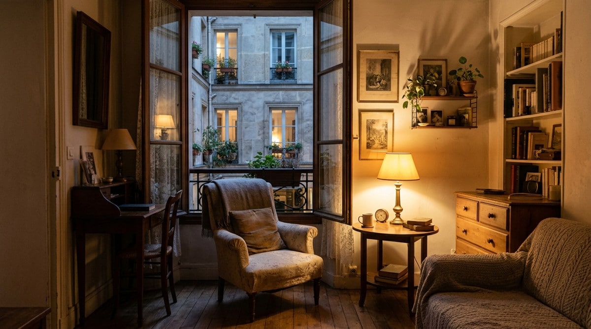 Petite loge de fonction cosy dans un immeuble parisien