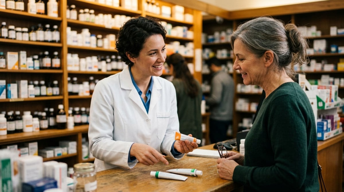Pharmacien conseille un client sur les génériques