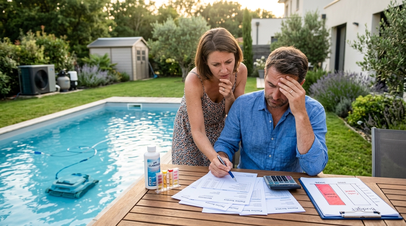 Piscine 2026 : entre 500 et 2 000 € par saison, ce budget caché que 80% des propriétaires sous-estiment