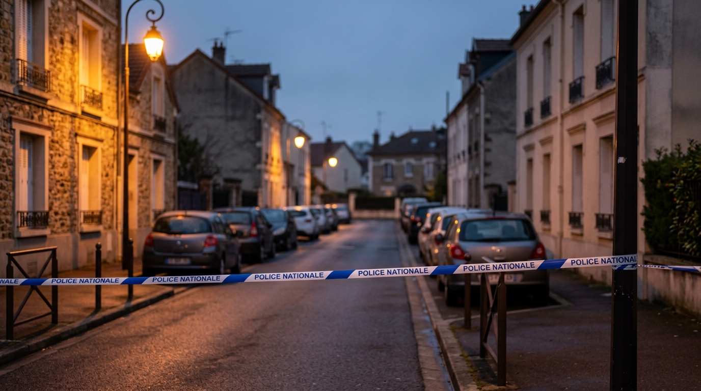 Rue résidentielle des Hauts-de-Seine bouclée par la police