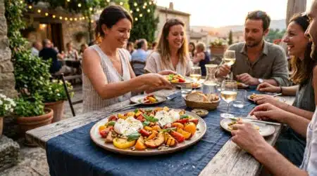 Salade tomates-pêches-burrata : cette astuce italienne devenue le plat star des soirées de canicule