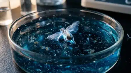 Créature marine translucide ressemblant à un papillon de mer