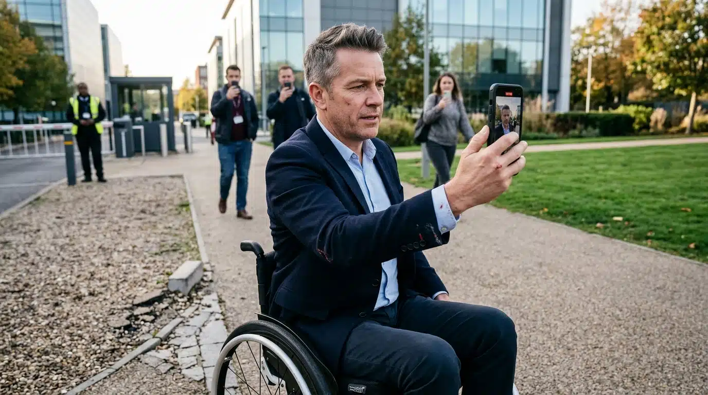 Un animateur star de TF1 en fauteuil roulant : il filme lui-même son accident et la vidéo fait le tour du web