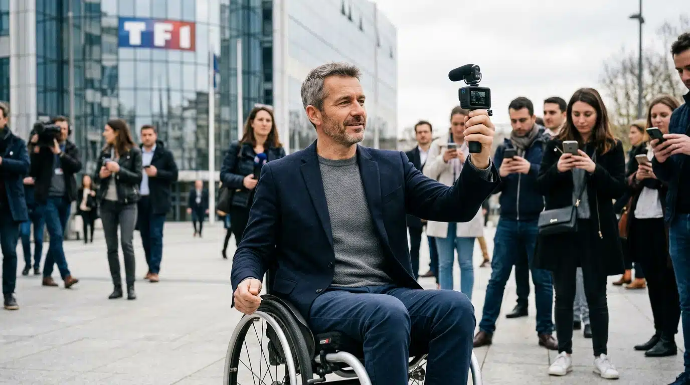 Un animateur star de TF1 en fauteuil roulant : il filme lui-même son accident et la vidéo fait le tour du web