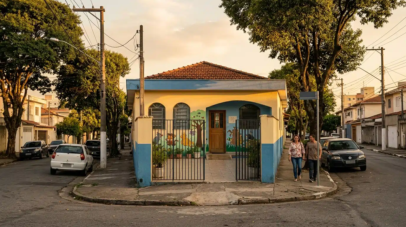 Façade d'une crèche brésilienne à São Paulo
