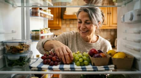 Un torchon plié en deux sous tes fruits au frigo : ils tiennent deux fois plus longtemps