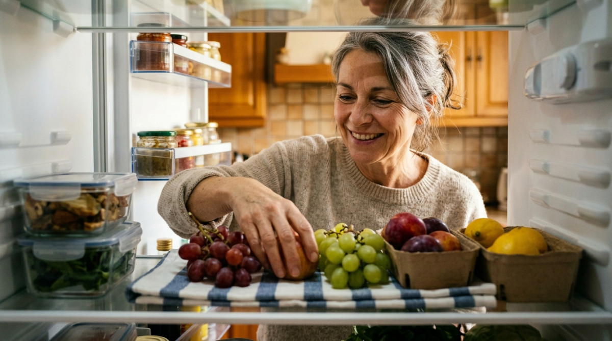 Un torchon plié en deux sous tes fruits au frigo : ils tiennent deux fois plus longtemps