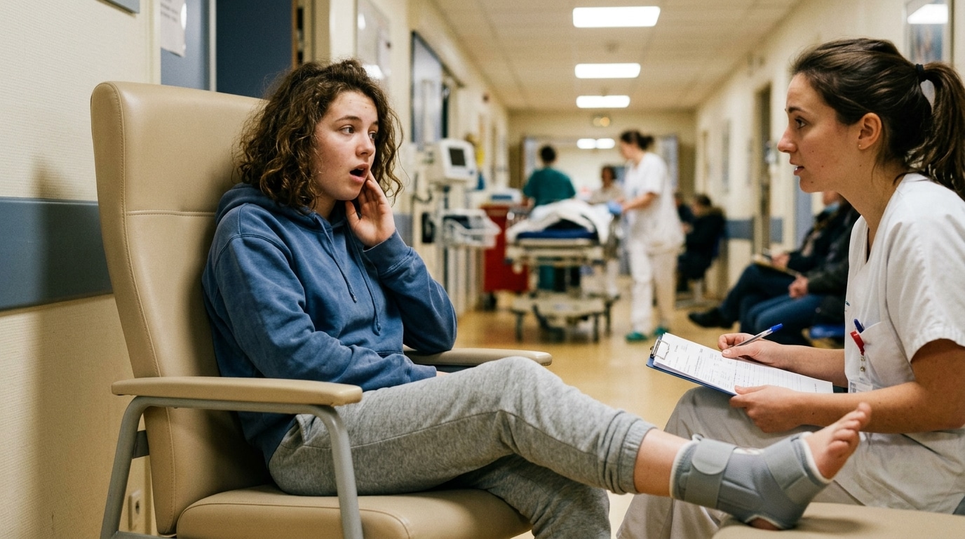 Une adolescente vient pour la cheville : elle se réveille sans ses dents de sagesse