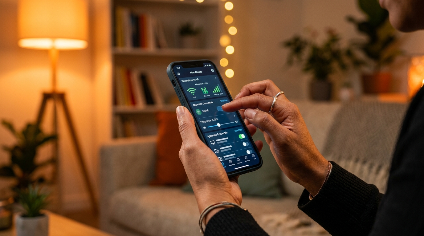 Configuration du réseau wifi invité depuis une application mobile