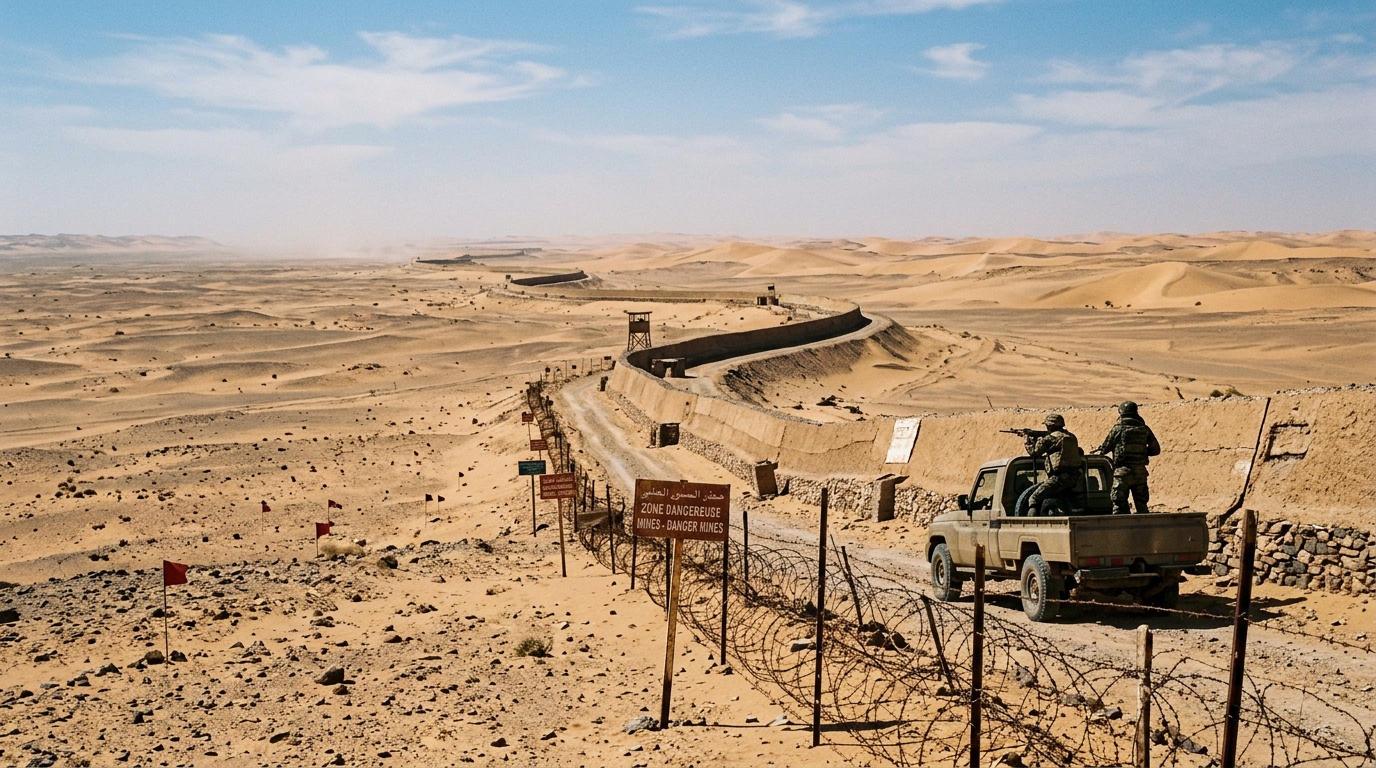 2 700 km de sable et 7 millions de mines : le mur oublié qui coupe le Sahara en deux depuis 1987