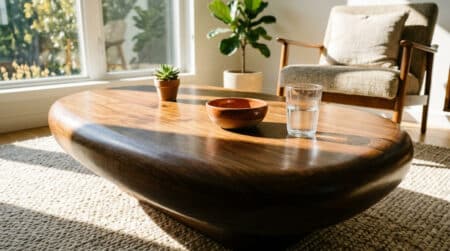 Adieu la table basse rectangulaire : les architectes misent sur cette forme dès la rentrée 2026